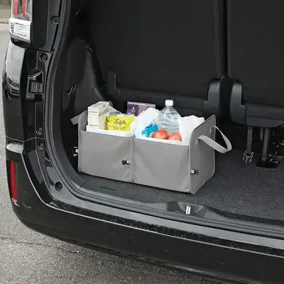 車のトランクやカーゴスペースで使用すれば、お買い物の後、そのまま自宅に持ち帰れます。 車のトランクやカーゴスペースで使用すれば、お買い物の後、そのまま自宅に持ち帰れます。