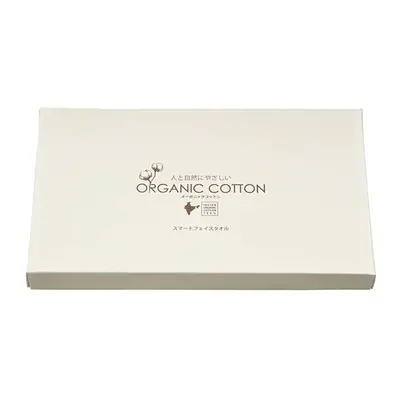 専用のORGANIC COTTONの印字入り化粧箱入りです。