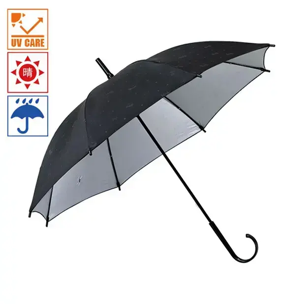 紫外線遮蔽率99.4%の晴雨兼用長傘です。