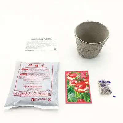 種、培養土、エコ鉢、肥料に育て方マニュアル付き、だれでも育てられます。 種、培養土、エコ鉢、肥料に育て方マニュアル付き、だれでも育てられます。