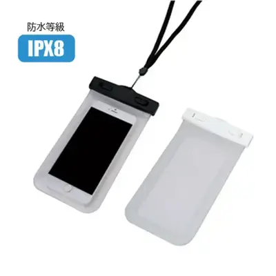 5.5インチスマホに対応のIPX8の性能を有する防滴ポーチです。 5.5インチスマホに対応のIPX8の性能を有する防滴ポーチです。