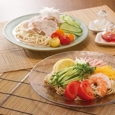 野菜をたっぷり載せてサラダ冷中もおすすめ。 野菜をたっぷり載せてサラダ冷中もおすすめ。