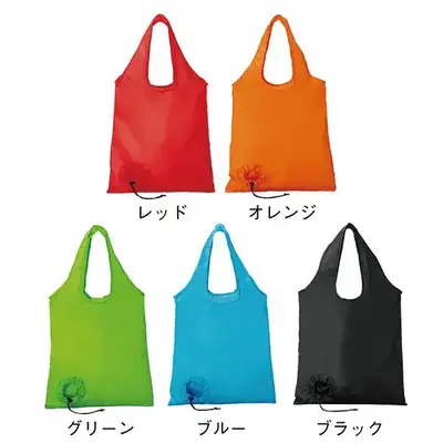 クシュっと簡単!まんまるお手玉風に収納できるエコバッグ。 クシュっと簡単!まんまるお手玉風に収納できるエコバッグ。