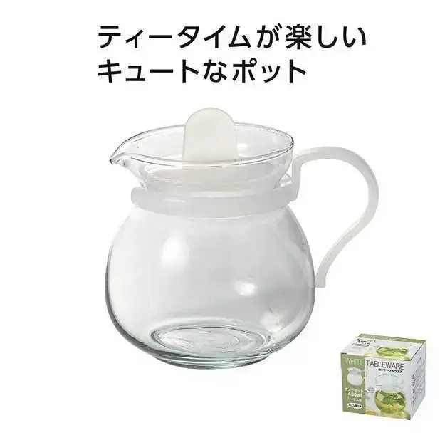 ガラス製のティーポットです。茶こしがいらないので入れるのも洗うのも楽に使えます。