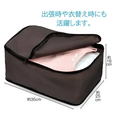 Tシャツなら6枚程度入ります。 Tシャツなら6枚程度入ります。