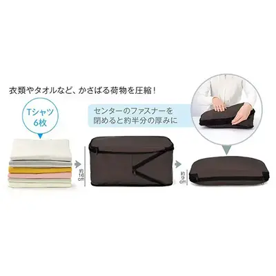 何かとかさばりがちな旅行時に威力を発揮。 何かとかさばりがちな旅行時に威力を発揮。