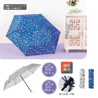 晴雨兼用の折り畳み傘です。 晴雨兼用の折り畳み傘です。
