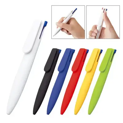 本体色が6色から選べる、3色ボールペンです。