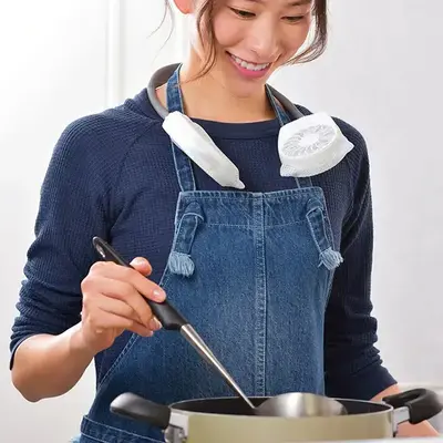 暑くなりがちな料理中も。 暑くなりがちな料理中も。