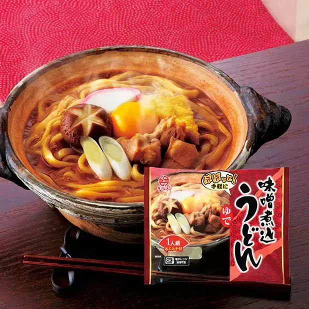 身体の芯までポッカポカ、味噌煮込みうどんです。