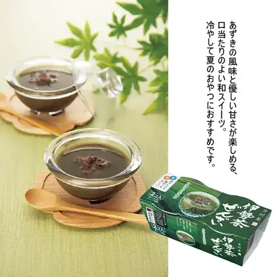 伊勢かぶせ茶を使用したぜんざいです。