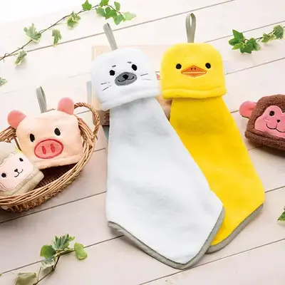 使用時も収納時もかわいいアニマルタオル。 使用時も収納時もかわいいアニマルタオル。