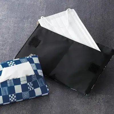 マスク&ティッシュケースとしての使用例 マスク&ティッシュケースとしての使用例