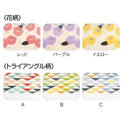 花柄とトライアングル柄から選べます。(同柄内では3柄アソートとなります。) 花柄とトライアングル柄から選べます。(同柄内では3柄アソートとなります。)