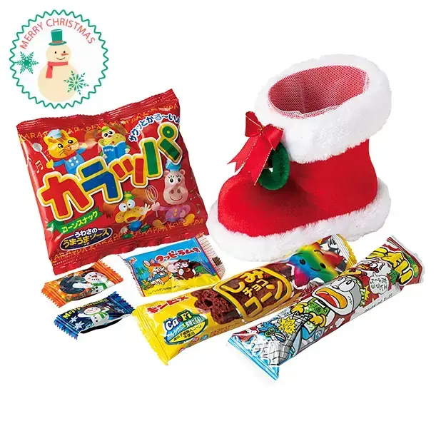 お菓子がたっぷり6点入ったクリスマスブーツです。