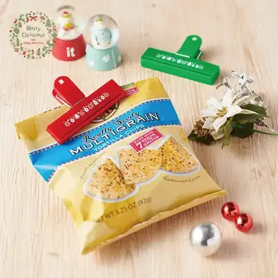 クリスマスモチーフをあしらったフードクリップです。 クリスマスモチーフをあしらったフードクリップです。