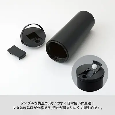 簡単分解・洗浄で、衛生的に使用できます。