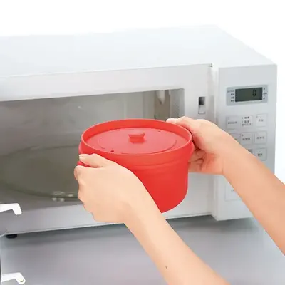 レシピや具材に合わせて電子レンジの加熱時間を設定。 レシピや具材に合わせて電子レンジの加熱時間を設定。