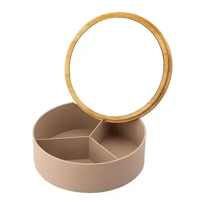 蓋はミラーとしても使えます。 蓋はミラーとしても使えます。