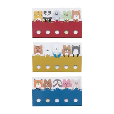 かわいい動物たちの付箋セット。ペット関連の企業・ショップ等のノベルティにも。 かわいい動物たちの付箋セット。ペット関連の企業・ショップ等のノベルティにも。