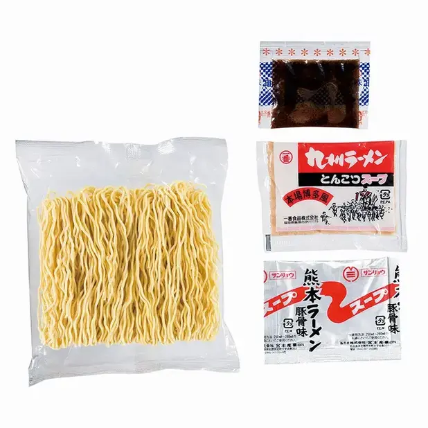 熟成乾燥麺80ｇ×2  博多とんこつスープ32ｇ×1  熊本とんこつスープ8ｇ×1  調味油3ｇ×1