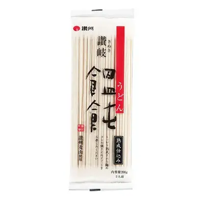 本場讃岐のもっちりコシのあるうどん200g1袋が入っています。