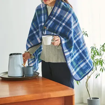 使いわけのできるおしゃれな大判ブランケット。 使いわけのできるおしゃれな大判ブランケット。