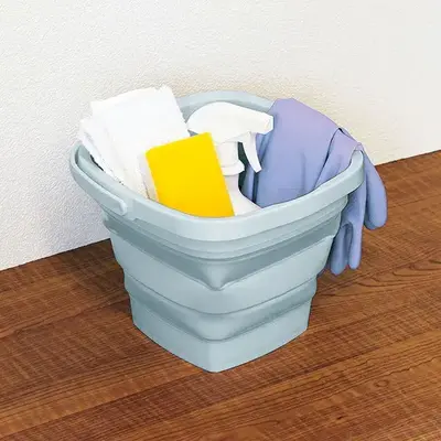 様々なシーンで活躍するたためるバケツです。 様々なシーンで活躍するたためるバケツです。