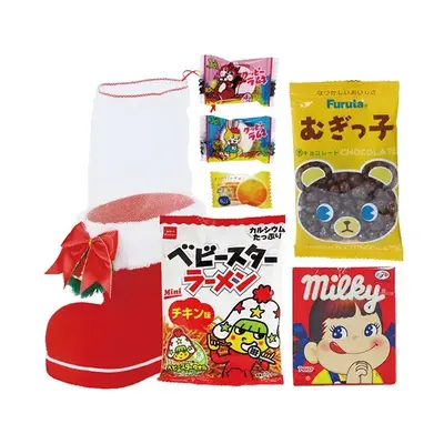【B賞】サンタブーツＬサイズ(お菓子6個入)