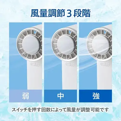 風量は3段階に切り替えられます。