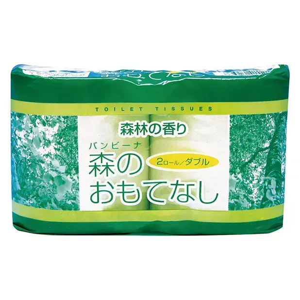 手ごろな２ロールパック・森林の香り付きのトイレットロールです。  景品、来店プレゼントにおすすめ！