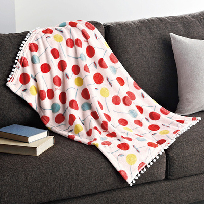 ポンポンブランケット-シンプル≪ホワイト≫ | Pompom Blanket