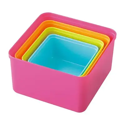 収納時は入れ子でコンパクトにまとめられ場所を取りません。 収納時は入れ子でコンパクトにまとめられ場所を取りません。