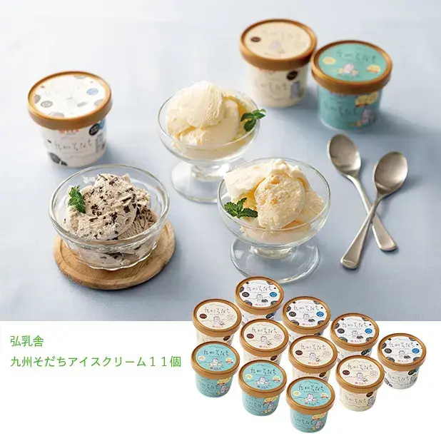 弘乳舎 九州そだちアイスクリーム11個