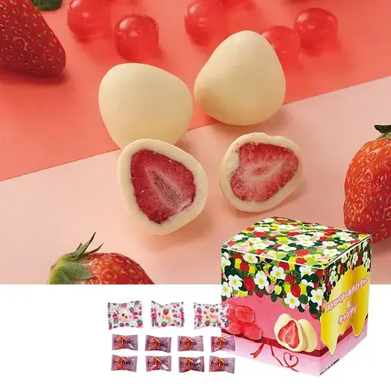 ストロベリーホワイトチョコ&キャンディ