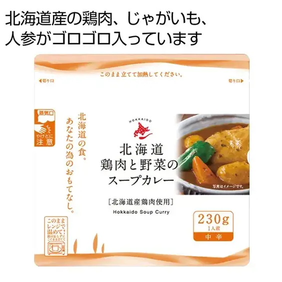 北海道鶏肉と野菜のスープカレー230g