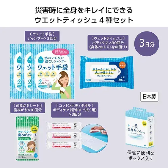 水のいらない全身キレイセット