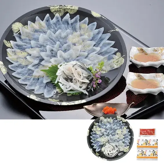福岡「ふく太郎本部」とらふく刺身セット(2人前)