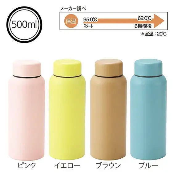 Smoo・真空二重構造ステンレスボトル500ml