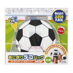おにぎりデコパック丸型6枚入(サッカーボール)