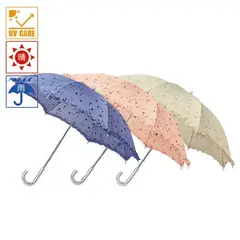 タイニーフラワースライド式晴雨兼用長傘