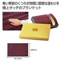 プレミアムブランケット(ワインレッド)