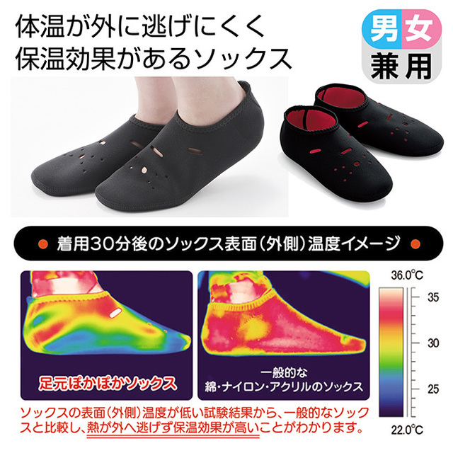 足元ぽかぽかソックス
