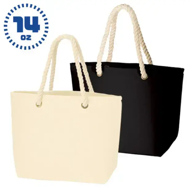 厚手キャンバスロープハンドルトート(M)