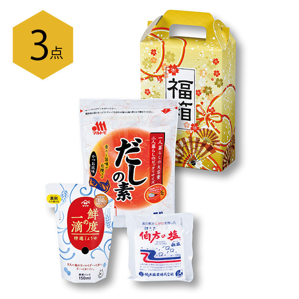 金扇福箱 調味料3点セット