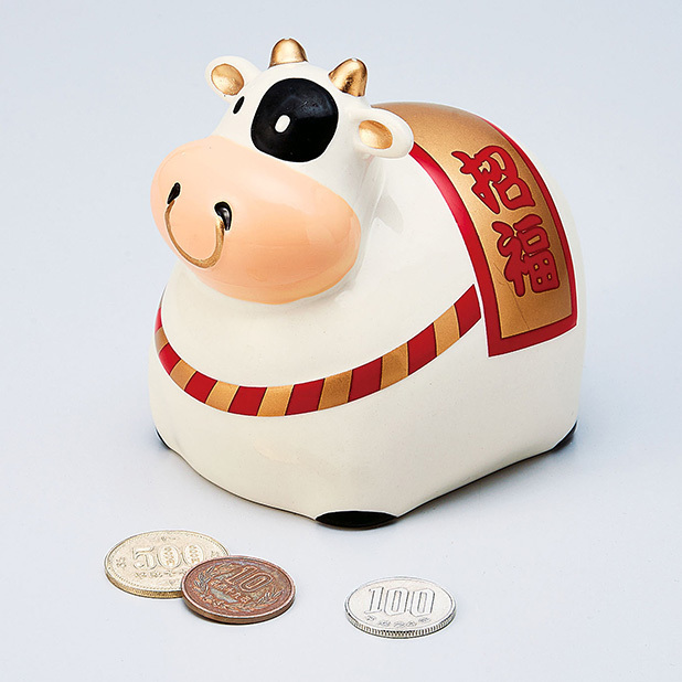 干支(丑)貯金箱