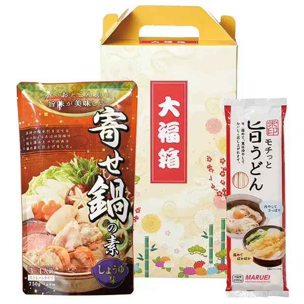 寄せ鍋の素750g&〆のうどん200gセット