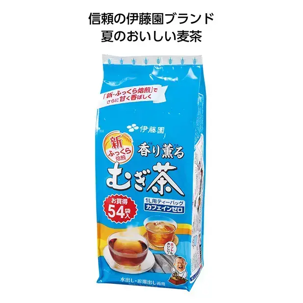 伊藤園 香り薫るむぎ茶ティーバッグ54袋入