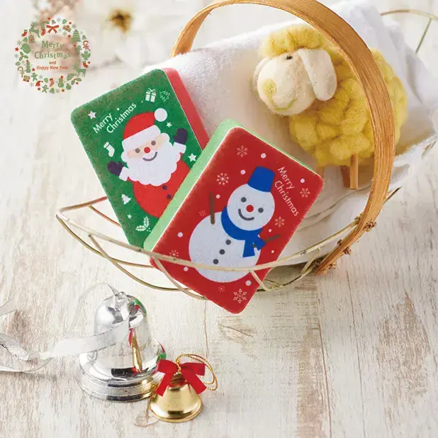 クリスマス キッチンスポンジ2P