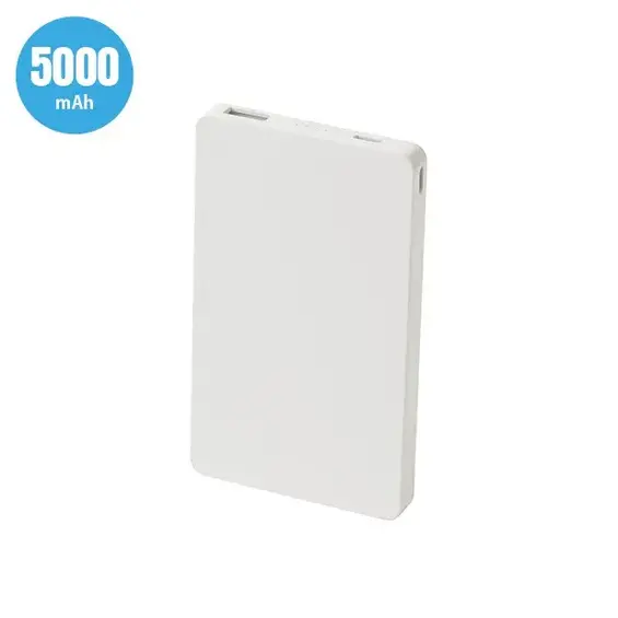 モバイルバッテリーチャージャー5,000mAh(白)